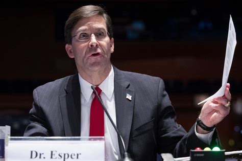 Defense Secretary Mark Esper Fired By President Donald Trump