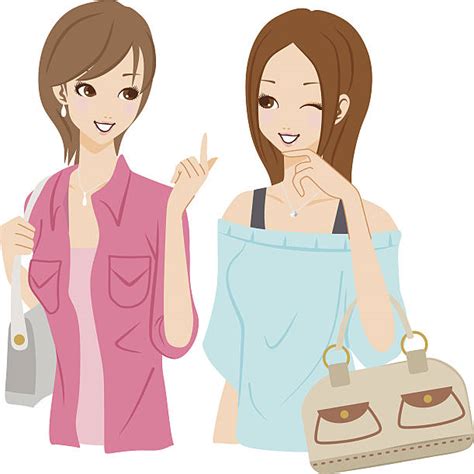 Two Women Talking Clip Art Vector Images And Illustrations