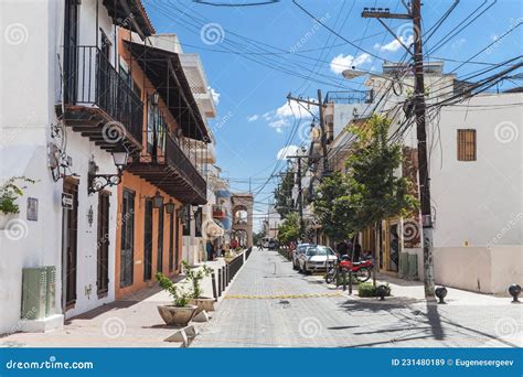 Street View Of Santo Domingo Downtown Editorial Stock Image Image Of