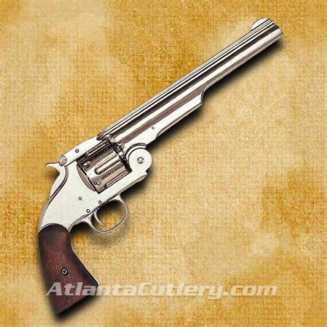 Model 1869 Schofield Style Nickel Revolver Atlanta Cutlery