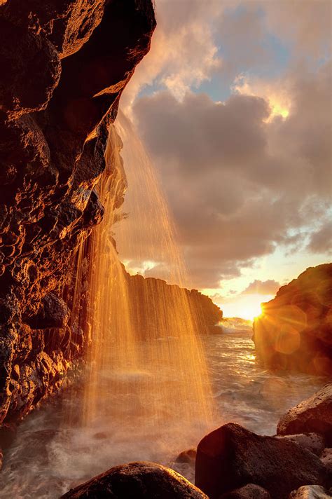 Usa Hawaii Kauai Waterfall Photograph By Michele Falzone Fine Art