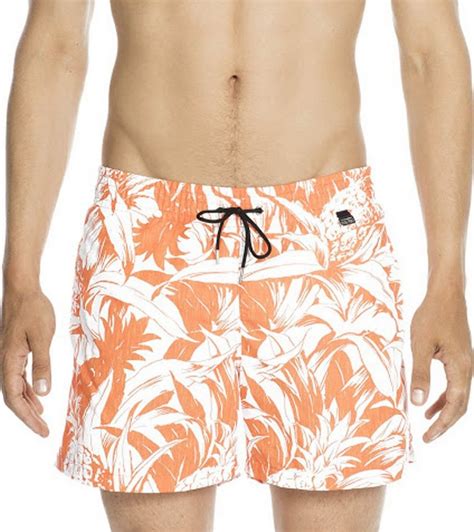 Hom Badeshorts Hom Swimwear Bade Shorts Knallige Herren Hawaii Schwimm