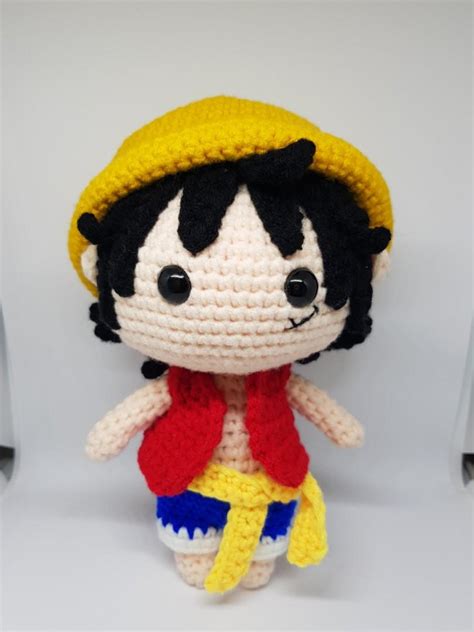 One Piece Luffy Crochet Amigurumi Hobbies And Toys Stationery And Craft