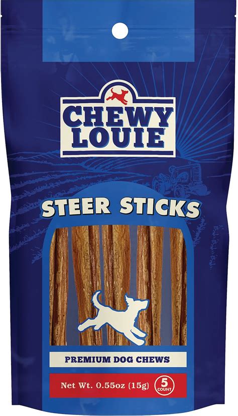 Chewy Louie 5 Steer Sticks Dog Treat 5 Count