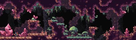 Fantasy Caves Pixel Art Tileset By Aamatniekss