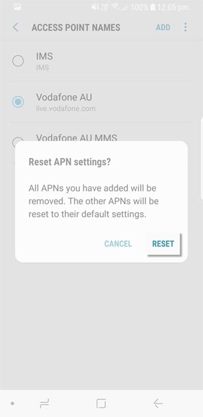 Reset Apn Settings On A Samsung Device Samsung Support Australia