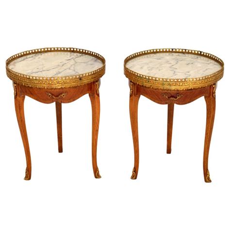pair of antique french marble top side tables at 1stdibs antique marble top side table