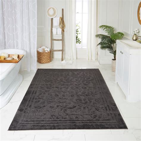 Enhance your bathroom space with luxury bath mats and bathroom rugs in a variety of colors, sizes and styles. Mohawk Home Wellington Factory Grey Bath Rug Area Rug, 5'x7', Grey - Walmart.com - Walmart.com