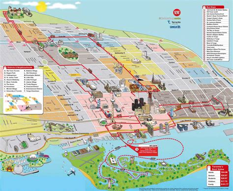 Pin De Loic Decize En Carte Touristique Toronto Mapa Turístico