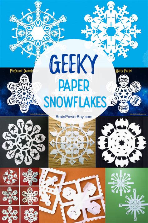 Make Geeky Paper Snowflakes So Many Awesome Choices For Fun Crafting