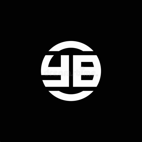 Yb Logo Monogram Isolated On Circle Element Design Template Stock