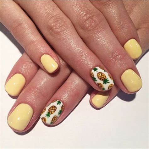 50 Gorgeous Summer Nail Designs You Need To Try Society19 Pineapple