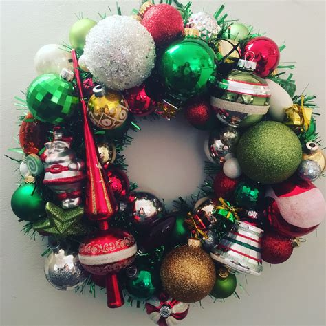 Pin By Thecaliforniamagpie On Stuff I Made Ornament Wreath Christmas