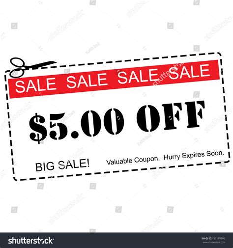 8074 5 Off Coupon Images Stock Photos 3d Objects And Vectors
