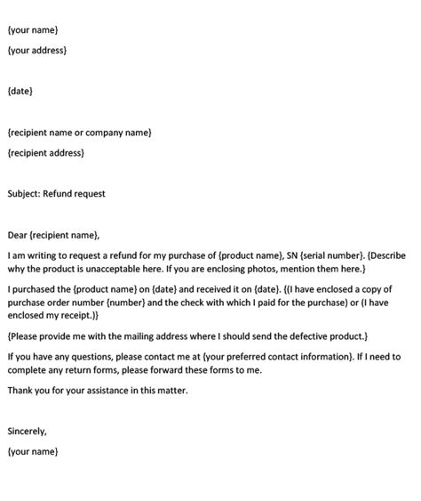 Claim Letter For Refund Template Writing Tips And Example Purshology
