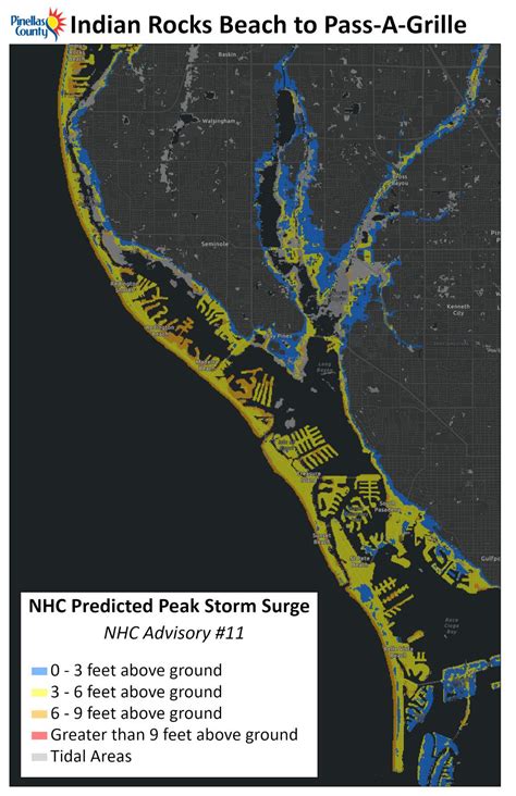 Take A Close Look At The Storm Surge Forecast Around Pinellas