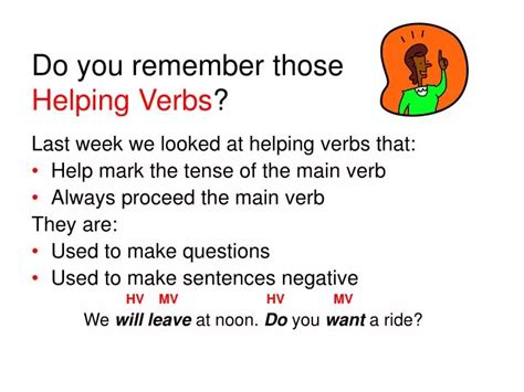 Ppt Do You Remember Those Helping Verbs Powerpoint Presentation