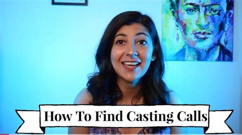 How To Find Casting Calls Youtube