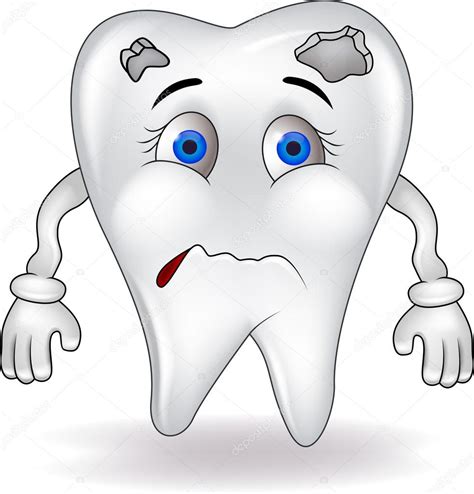 Sad Tooth — Stock Vector © Tigatelu 18809883