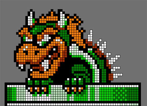 Super Mario World Bowser Pixel Art Sexiz Pix