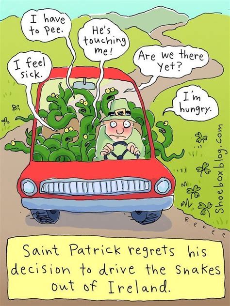 Mystery Fanfare Cartoon Of The Day St Patrick Regrets His Decision To Drive The Snakes Out Of