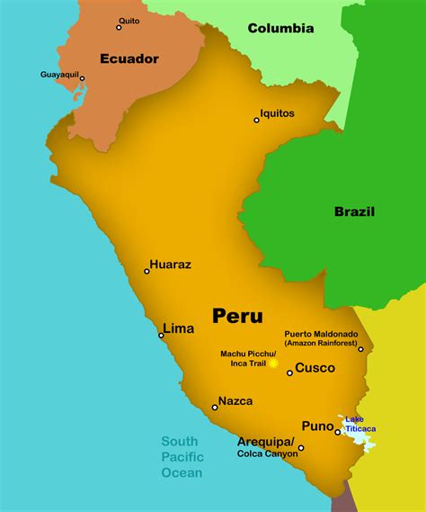Lima Peru On World Map