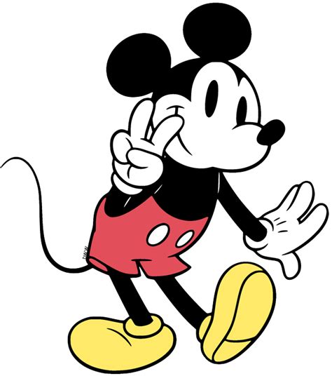 Classic Mickey Mouse Clipart Mickey Mouse Vintage Png