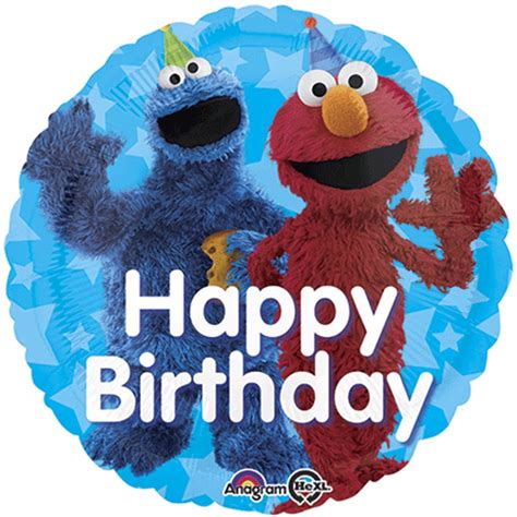 Elmo Sesame Street Happy Birthday Foil Mylar Balloon 18 Each