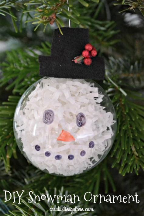 Diy Snowman Ornament Design Dazzle