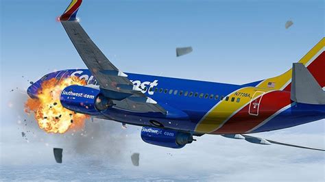 Terrifying Moments As Engine Explodes At 33 000ft Uncontained Failure Southwest Airlines