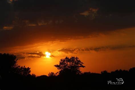 Beautiful Golden Iowa Sunset Sunset Outdoor Celestial