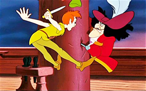 Captain Hook Fighting With Peterpan