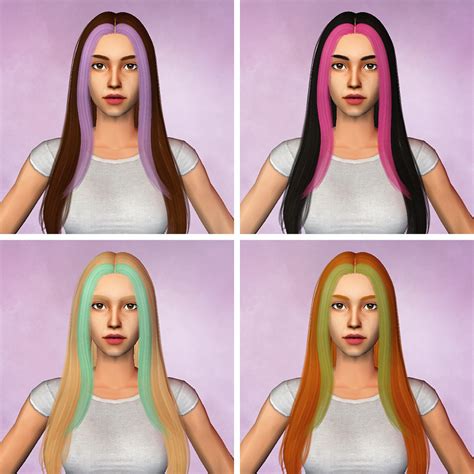 Simblr 4 Simpliciaty Hairs In The New Hair System Colors