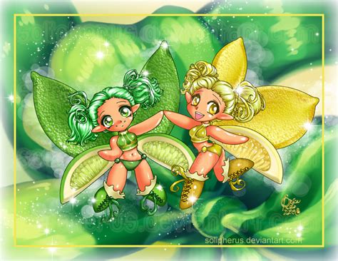 Citrus Twin Fairies By Solipherus On Deviantart