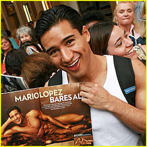 Mario Lopez Holds Up Nude Self Mario Lopez Shirtless Just Jared