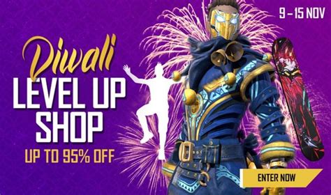 • free fire is the ultimate survival shooter game available on mobile. Diwali Level Up Shop in Free Fire: Everything players need ...