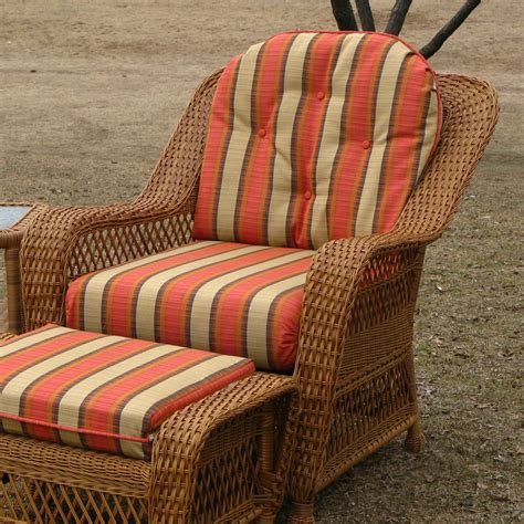 Nantucket Wicker Chair Replacement Cushion Set