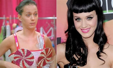 Katy Perry Before After Makeup Katy Perry Celebrities Then And Now