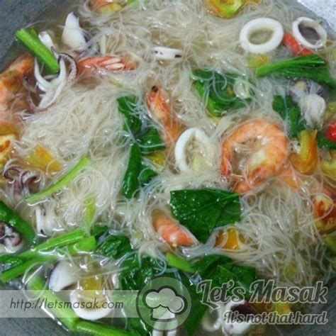 Resepi bihun sup ayam paling mudah & cepat | assalamualaikum. Bihun Sup Seafood Recipe | LetsMasak