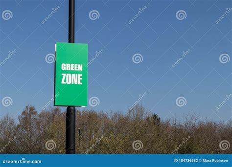 Green Zone Poster Banner Sign Stock Photo Image Of Icon Ecology