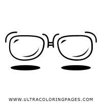 Glasses Coloring Page Ultra Coloring Pages