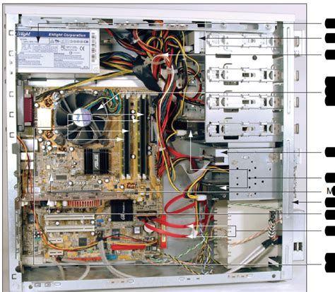 Figure 1 8 Hardware Inside Computer Case Diagram Quizlet