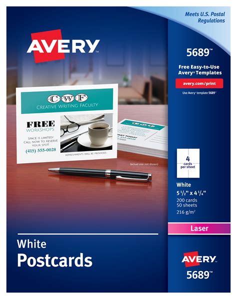 Avery Postcards Uncoated Two Sided Printing 4 14 X 5 12 200