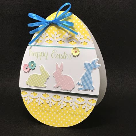 Wishes for a bright and cheerful easter! Egg Shaped Easter Card - Tidbits and Tinkerings