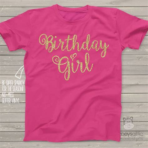 With a friend's daughter's birthday around the corner, and armed with the new letter stamps and fabric paints, i knew just what i wanted to make: Birthday girl sparkly glitter DARK Tshirt | Birthday girl t shirt, Birthday shirts, Glitter birthday