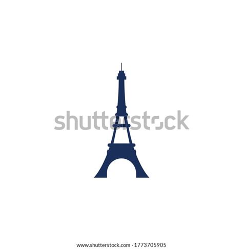 Eiffel Tower Logo Design Template Paris Stock Vector Royalty Free