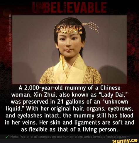 A 2000 Year Old Mummy Of A Chinese Woman Xin Zhui Also Known As