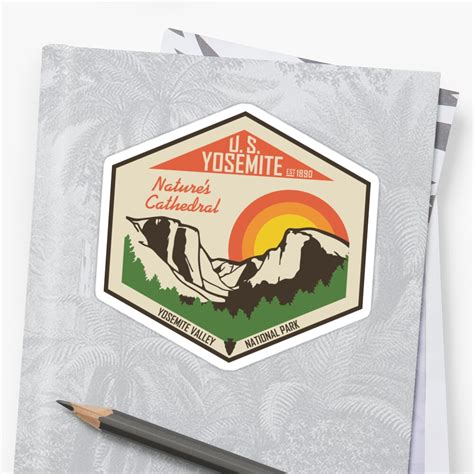 Yosemite National Park Sticker By Moosewop Redbubble