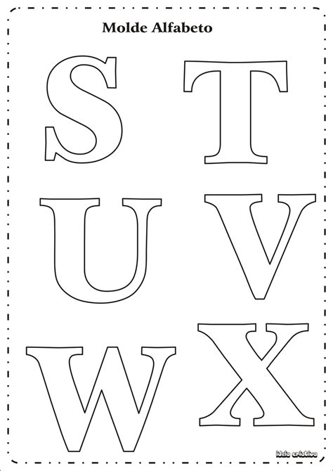 Ideales para crear carteles, guirnaldas festivas o para usar en cualquier clase de proyecto que tengas en mente. Molde Letras do Alfabeto | Ideia Criativa- Educação ...