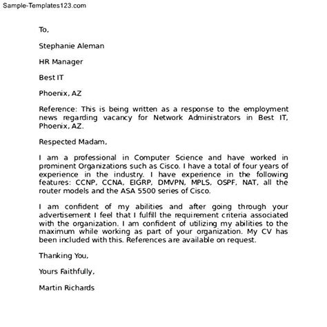 Letter of intent in job application refrence letter intent to hire. Letter of Intent for Employment Template - Sample ...